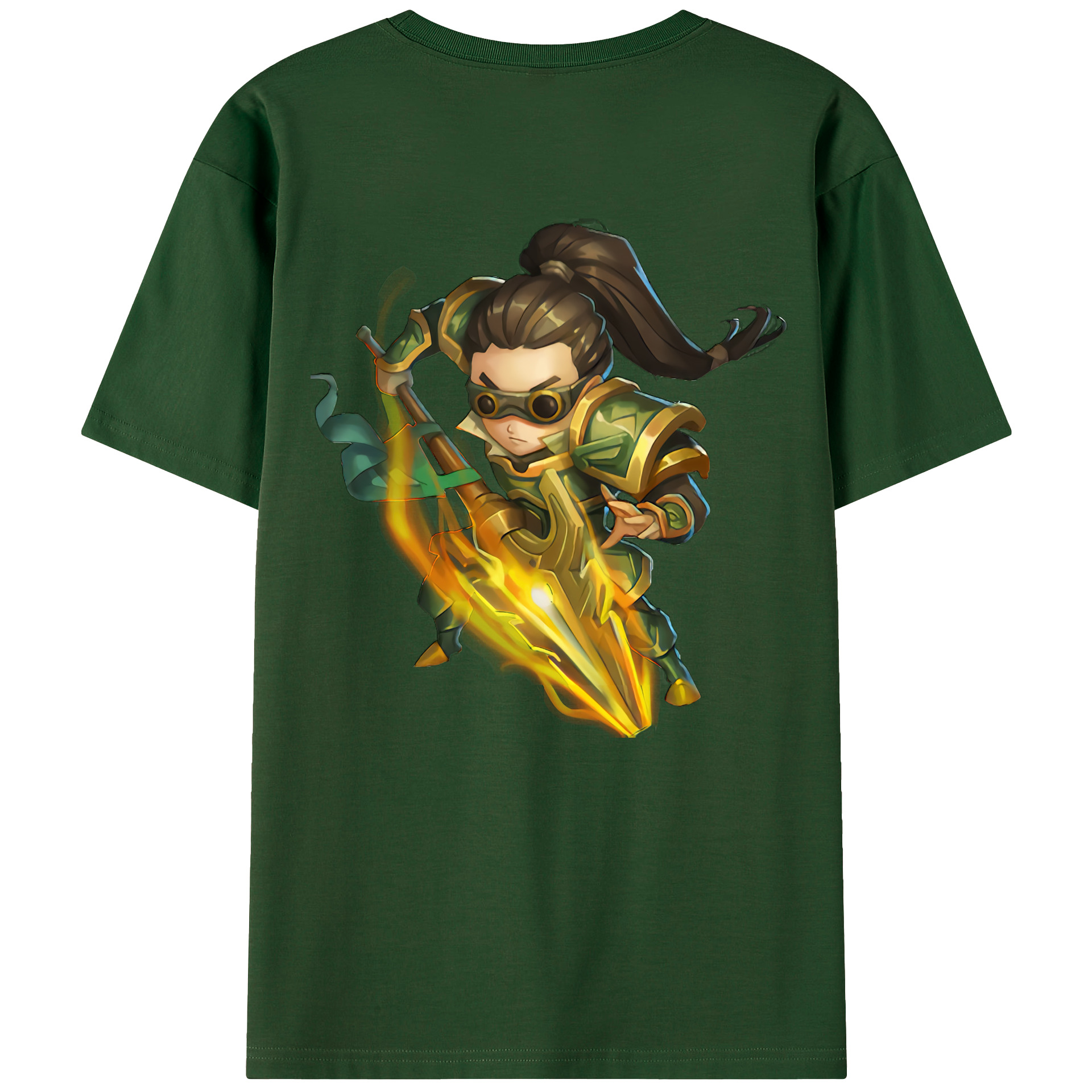 リーグ・オブ・レジェンド League of Legends LOL 綿100％半袖Tシャツ（背面プリント）